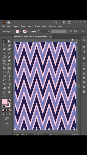How to make repeated high chevron pattern in illustrator#shorts#illustrator #tutorial#design#pattern