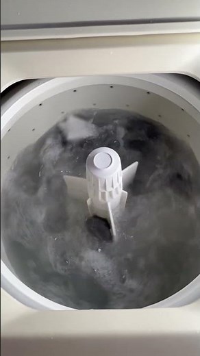 GE Spacemaker portable washer. Wash Demo.