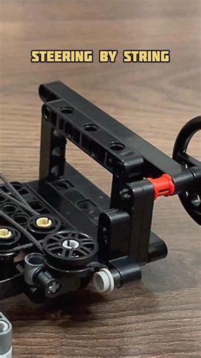Steering By String Mechanism #creative #legotechnic #lego #mechanical #mechanism #amazing #diyprojects #engineering #steering | Bricks Master Builders