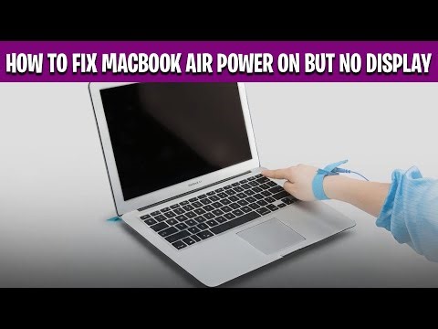 How to Fix MacBook Air Power On But No Display | Black Screen Issue (A1466 & All Models)