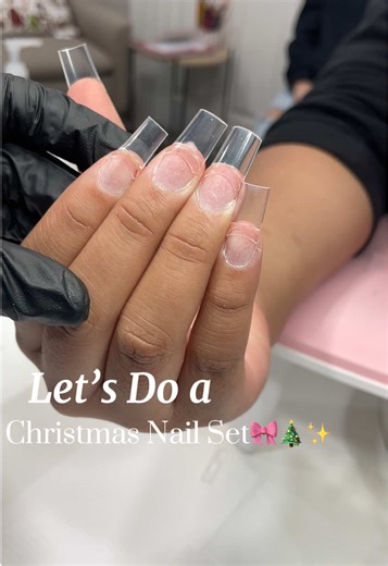 PINK Christmas Nails Set🎄🎀 Bad&boujee from @vbeautypure ✨✨✨✨✨ #nailapplication #nailartvideos #nailtutorial #uñasacrilicas #pinknails