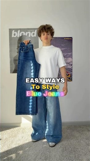 Easy Ways To Style Blue Jeans 🔥 #outfitinspo #outfitideas #bluejeans #jeans #styletips