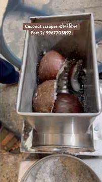 Coconut Scraper greater Machine Small Model 🥥 | Electric Khobra Kis Machine Demo part-2