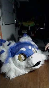 Furring the Kemono Fursuit Head Base | Fursuit Timelapse #timelapse #fursuithead #furring #kemono