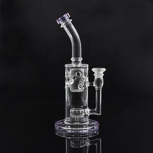[Hot Item] High Temperature Pyrex Glass Water Pipe Tire Type Percolator Glass Smoking Pipe