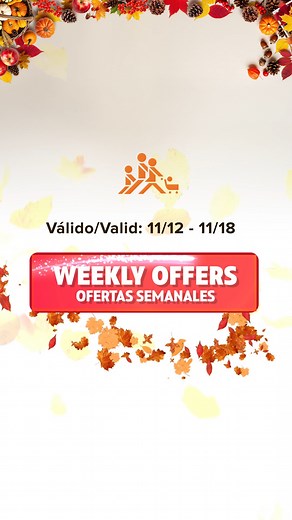 Fall is in the air, and savings are everywhere! 🧡 Check out our brand new WEEKLY OFFERS starting this Wednesday! Get all your favorite groceries and seasonal essentials at incredible prices! 🛒 #WeeklyOffers #OfertasSemanales #AutumnSavings #GroceryDeals #SaleTime #NewAd #FallVibes #ShopSmart ¡El otoño está en el ambiente y los ahorros están por todas partes! 🧡 ¡Echa un vistazo a nuestras nuevas OFERTAS SEMANALES que comienzan este miércoles! ¡Consigue todos tus comestibles favoritos y artícul