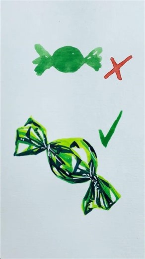 Painting a candy 🍬 More useful tutorials on the channel — subscribe and like!