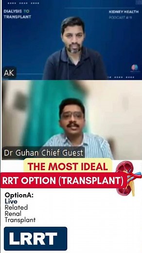 Why Kidney Transplant is the Best RRT? 🤔 #shorts