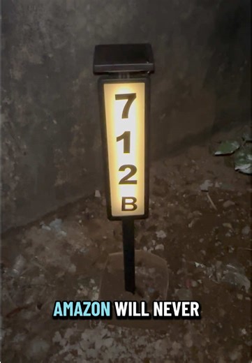 IP65 Waterproof Delivery Helper! Solar House Number 📦 #HouseAddressLight #Weatherproof #DeliverySavior #AddressSign #homesafety