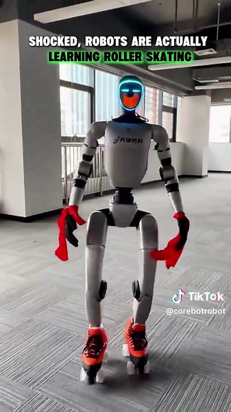 Robot Learns Ice Skating: A Humorous Journey