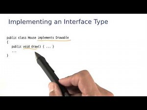 Implementing an Interface Type - Intro to Java Programming