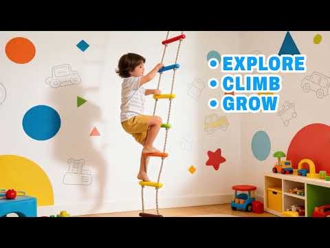 Rope Ladder Fun Active Climbing Toy 🧗 | Kids Indoor & Outdoor Play!