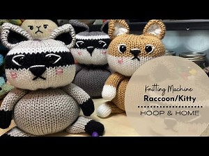 Knitting Machine Raccoon Kitty Pattern