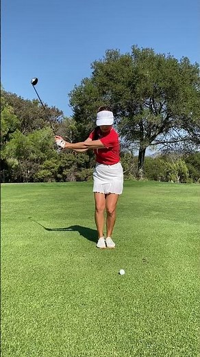 Aimee Cho wood drill golf swing + slow-mo #Shorts