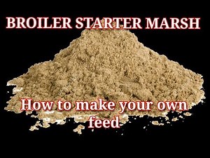 How to make your own poultry feed | Broiler Starter Marsh Formulae (Part 3)