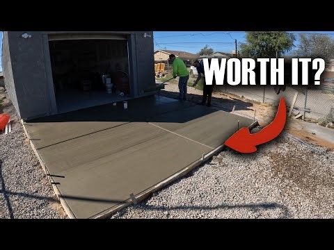 How to Get a Concrete Driveway for CHEAP! (The "Two Pours in One Day" Trick)