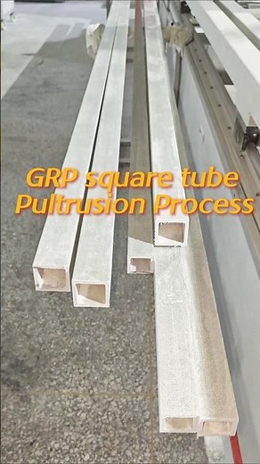 Pultrusion Pultruded FRP GRP GFRP Fiberglass custom structural profiles box section tube Rectangular