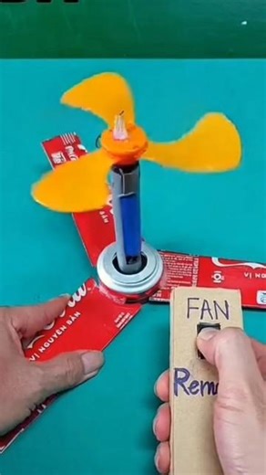 #Two-layer blade cilling fan with remote control #diy fan #cilling fan #remotecontrol