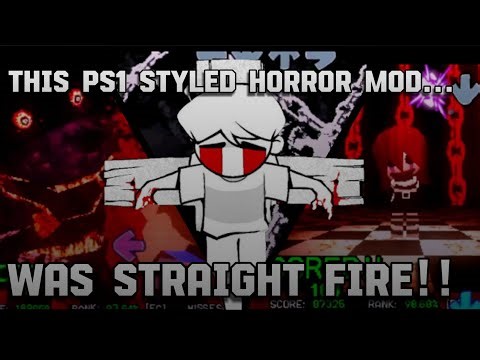 This ps1 horror styled fnf mod is fire!! | Fnf somniphobia (fnf)