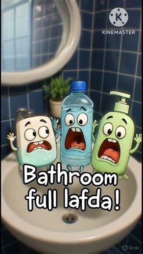 Sabun vs Liquid Soap: Bathroom Lafda! 🧼🥊 #Shorts