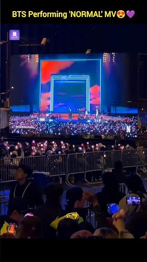 BTS Performing 'NORMAL' MV🔥💜 #v #jk #rm #jin #jimin #jhope #suga #shorts #bts