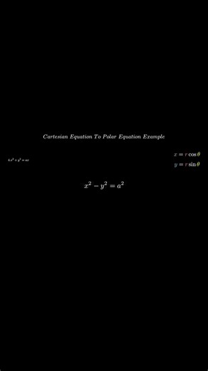 Cartesian to Polar Equations | 4 Quick Examples Explained