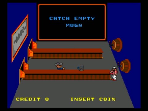 Root Beer Tapper Midway Arcade PAL Gameplay