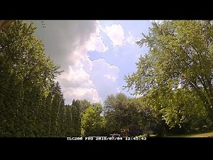 July 4th, 2018 Time-Lapse - Severe Afternoon Thunderstorm