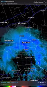 9:00AM Radar update: Steadiest snow is currently falling over parts of CNY and our eastern counties, while flurries/light snow are being observed across portions of the Southern Tier and Finger Lakes region. As we move through the morning, expect heavier bursts to steadier snow to fill in from west to east. A wintry mix — and possibly even rain mixing in — is possible at times, especially in the lower elevations and valleys. All snow returns by this evening, with any mixed precipitation tapering