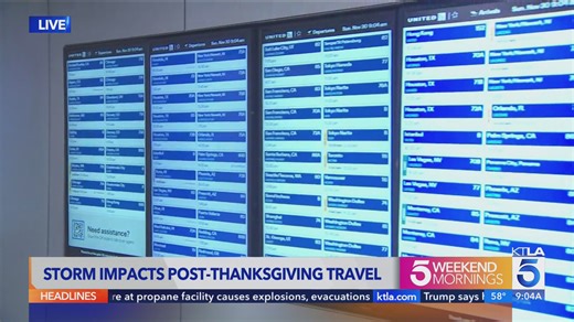 Thanksgiving travel crush hits LAX