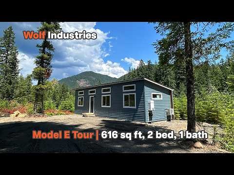 Modular Home Tour 616 sq ft, 2 bed, 1 bath | Wolf Model E | Perfect for ADUs!