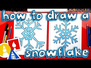 How To Draw A Snowflake - Videos For Kids