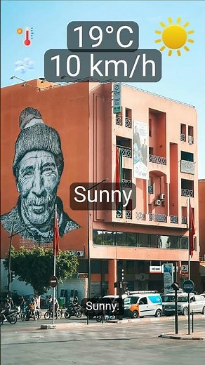 Quick forecast Marrakech: Sunny, UV 3, rain 0 mm