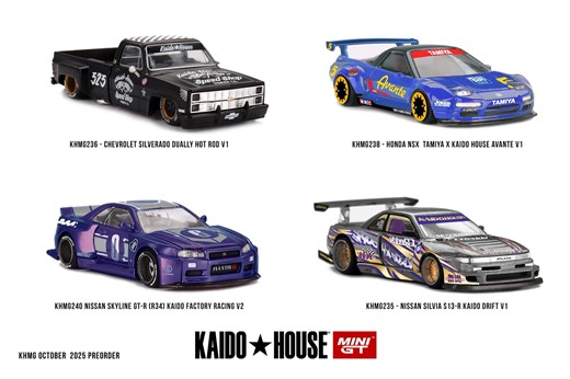 Auto Scale64 | Open PO MiniGT Kaido House A. KHMG235 Nissan Silvia S13-R KAIDO DRIFT V1 - 320.000/pc B. KHMG236 Chevrolet Silverado Dually Hot Rod V1 -... | Instagram