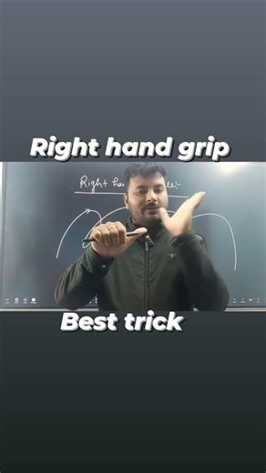 Right Hand Grip Rule | Magnetic Field Direction TrickRight Hand Grip Rule Explained in 1 Minute