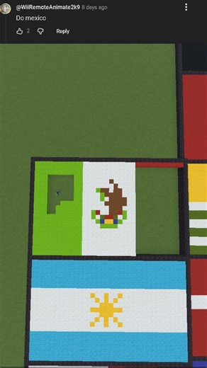 Day 71: Mexico 🇲🇽 Flag | Minecraft