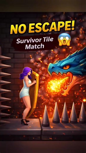 Survivor Tile Connect 🧩 | Last Tile = Win #shorts