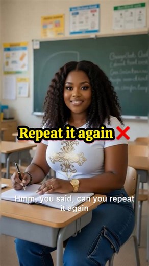 Don’t say repeat it again. #amazingdiction #vocabulary #grammar | Precious Chibuzor Eke