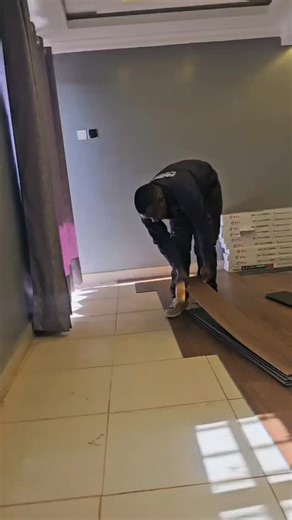 SPC Flooring installation going on smoothly with clean alignment and tight joints. Each plank locks in perfectly, creating a strong, level, and polished floor as the transformation takes shape step by step. #spcflooring #flooringexperts #spcfloor #spcinstallation #spcfloorinkenya | Premier Wall & Floor Solutions