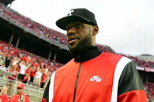 What is inside LeBron James' locker at Ohio State?