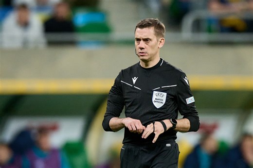 Who is the referee for Italy’s 2026 World Cup play-off final against Bosnia and Herzegovina?