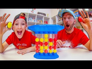 Father & Son PLAY BOUNCING BALL! (First To Get Four!)