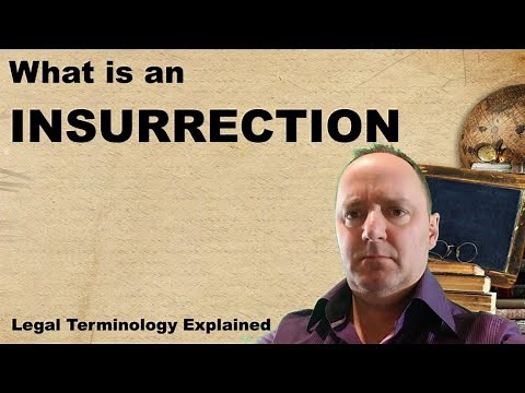 What is an Insurrection? [criminal terminology explained]