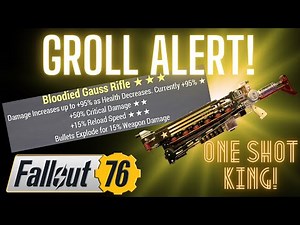 God Roll Gauss Rifle Hunt! | Fallout 76