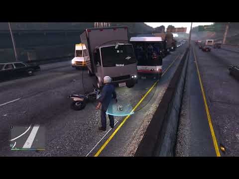 Trying to catch a Bus in GTA 5 and git wasted