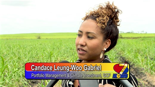 GFC holds project review meeting on BAC-SUF The Caribbean Community Climate Change Centre held a project review meeting this morning in Orange Walk on a newly implemented project funded by the Green Climate Fund. The project focuses on encouraging farmers to expand their sugar cane varieties through the use of climate smart agriculture, such as mechanized harvesting and the integration of an irrigation and drainage infrastructure. Jomarie Lanza took a tour of the fields and here's her report. | 