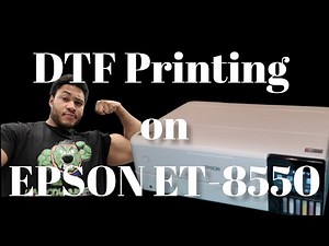 DTF Printing on Epson ET-8550 (Acrorip 10 Settings too) Step by Step