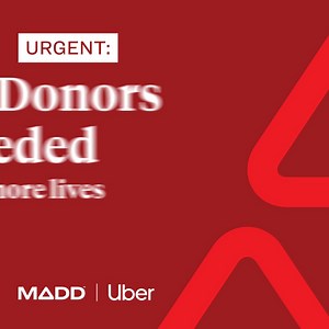 183K views · 547 reactions | We’re so close to securing a $20K matching grant in critical funds for safer roads, but we need your help! Will you be one of the 20 more donors needed before summer ends? Every gift will be DOUBLED thanks to MADD Network Partner Uber. | Mothers Against Drunk Driving (MADD) | Facebook