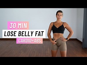 30 MIN CARDIO & ABS Workout - Lose Belly Fat At Home (No Repeats)
