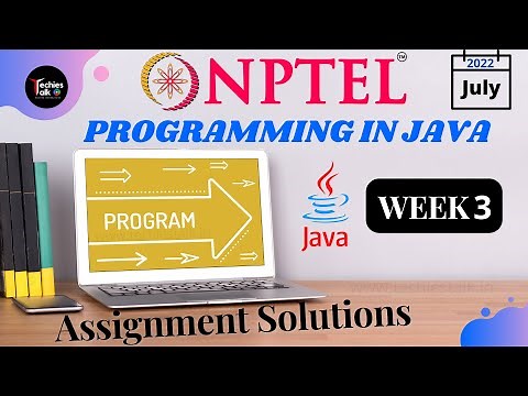 NPTEL Programming In Java WEEK 3 Quiz Assignment Solutions | Swayam July 2022 | IIT Kharagpur